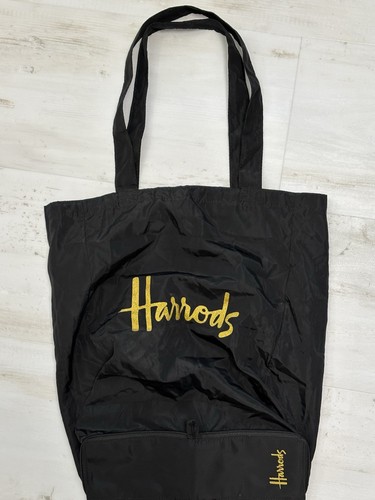 Harrods shopping bag tote logo - harrods,