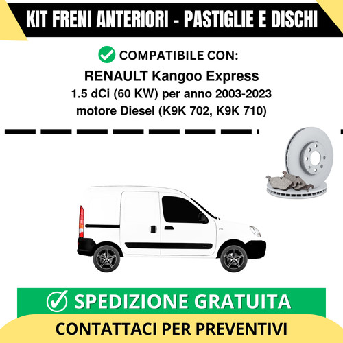 Kit freni anteriori pastiglie - kit,
