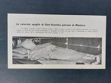santino holy card S. Anselmo Patrono di Mantova