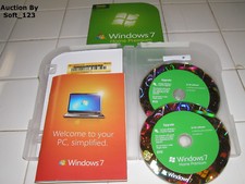 Microsoft Windows 7 Home Premium aggiornamento DVD a 32 bit e 64 bit MS WIN 
