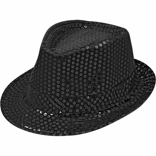 Cappello paillettes nero uomo - cappello,