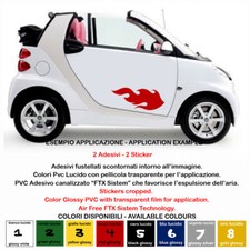 Adesivi prespaziati fiamme