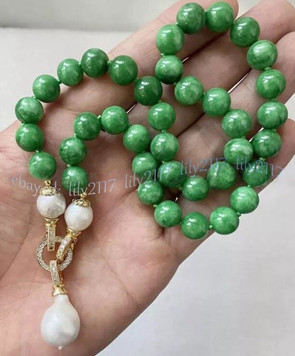 Collana con ciondolo - , perle