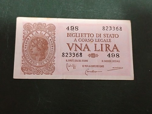 Italia regno biglietto di - -,