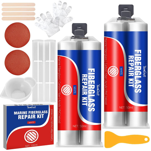 Kit vetroresina bianco 100ml - bianco,