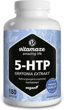 Griffonia 5-HTP Alto Dosaggio 600 mg, 180 Capsule (per 6 Mesi) Vegane ..........