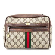 Pochette pochette vintage Gucci linea Sherry PVC pelle pochette GG autentica