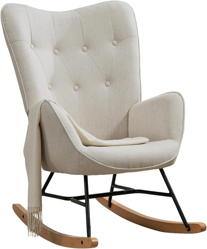 Sedia dondolo con braccioli - sedia,