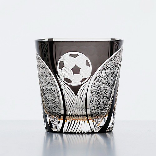 Bicchiere calcio vetro vecchio