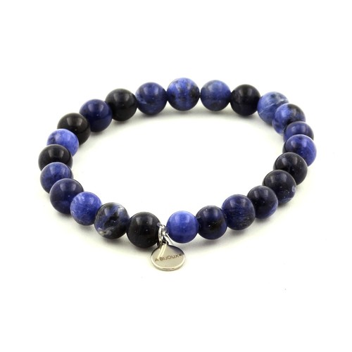 Bracciale perle sodalite mm - perle,