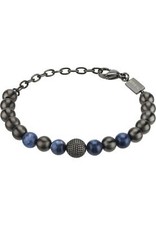 Bracciale BREIL collezione B FENCE in acciaio con pietre per uomo