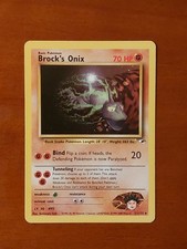 Pokémon TCG Brock onix rare