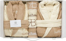 Completo Bagno Asciugamani Accappatoi Set Uomo Donna Corredo