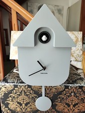 Karlsson "Modern Cuckoo" Orologio Da Parete Di Design Grigio