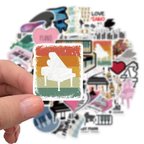 Stickerset klavier piano - stickerset,