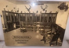 Antica Insegna Winchester Interarms Milano In Legno LEGGI DESCRIZIONE