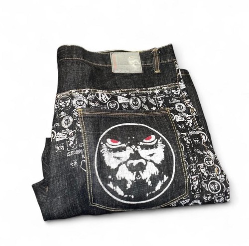 Y2k red ape jeans - y2k,