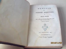 Giuseppe Cacopardo Grosso MEMORIE DE' PITTORI MESSINESI E DEGLI ESTERI (1821)