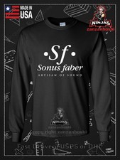 T-shirt manica lunga uomo Sonus Faber Artisan of Sound taglia americana maglietta