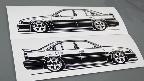 Adesivo opel omega tuning - opel,