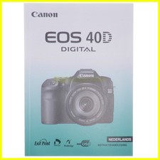Canon EOS 40D Instructiehandleiding NEDERLANDS. User manual. Guide.