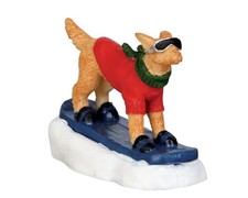 Lemax 42222 snowboarding dog - snowboarding,