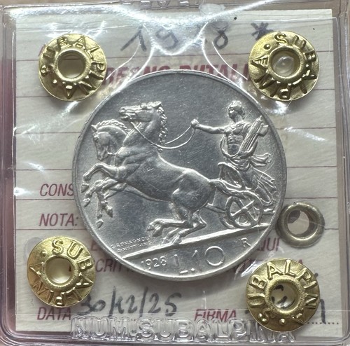 Moneta regno italia biga 10 - d',