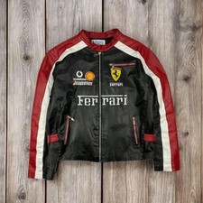 Giacca di pelle Ferrari Racing