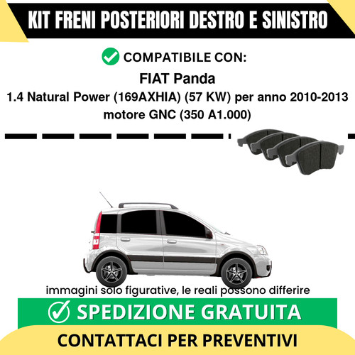 Pastiglie freno posteriori - pastiglie,