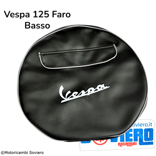 Copriruota nero con scritta - nero,