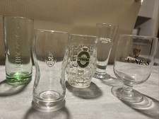 Set Aperitivo Vintage - 5 Pz Vetro Aperol - Bacardi - Rauch - Guinness - Tuborg