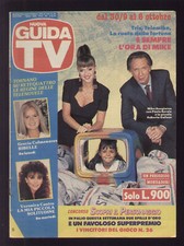 GUIDA TV MONDADORI 39/1990 MIKE BONGIORNO PAOLA BARALE ROBERTA GALLESE QUIZ