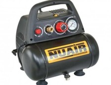 COMPRESSORE ARIA PORTATILE ELETTRICO SERBATOIO 6 LT 8 BAR MOTORE 1,5 HP NUAIR
