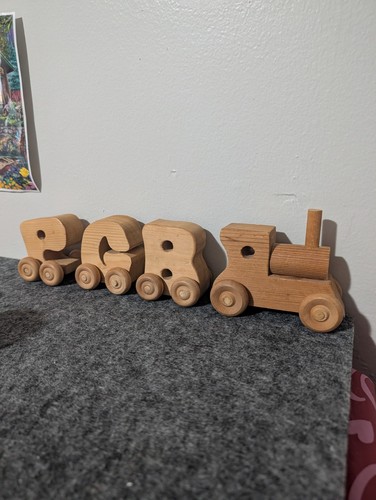 Wooden alphabet name train pgb - wooden,