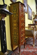 Settimino cassettiera stile Luigi XV intarsiato