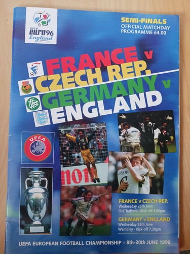 Euro semi finals - 96, programme