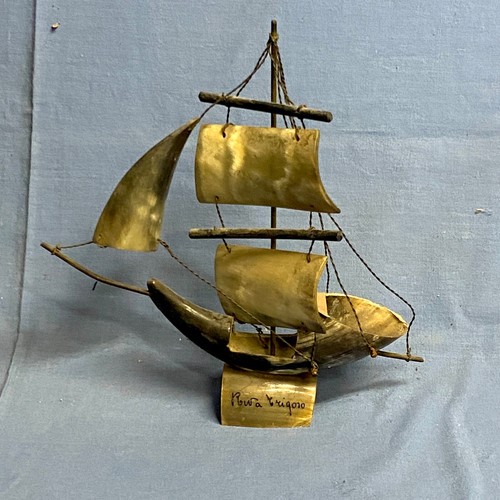 Modellino veliero nave osso - nave, in