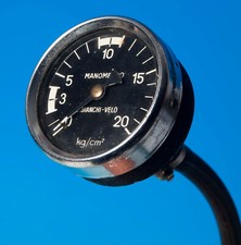 MANOMETRO BIANCHI VELO MOTO MODIFICATO BICI CAMPAGNOLO EROICA EPOCA  RARO