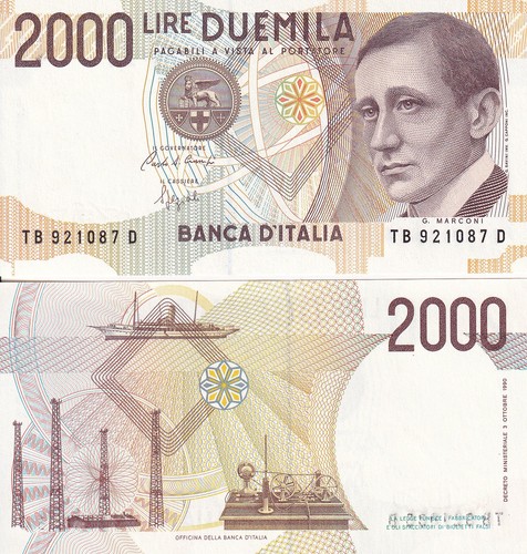 Italy 2000 lire - 115, unc