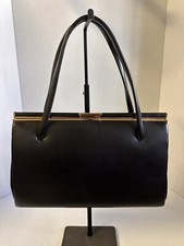 Borsa da sera vintage nera chiusura oro pochette borsetta Jackie-O Davidson’s