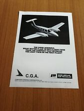 1979 PIPER SEMINOLE PLANE LIGHT TWIN CGA AEREO VINTAGE AD 1970's PUBBLICITA