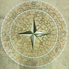 "ANTICA ROMA" ROSONE MOSAICO ANTICATO interni - esterni diam. 90 cm COD. RUD LXX