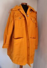 Cappotto Trench Con Cappuccio Moschino Jeans Vintage anni 80 Taglia 42 Senape