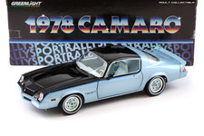 1:18 Greenlight 1978 Chevrolet Camaro Rally Sport blu brillante metallizzato/nero