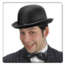 Cappello Bombetta in Raso Nero