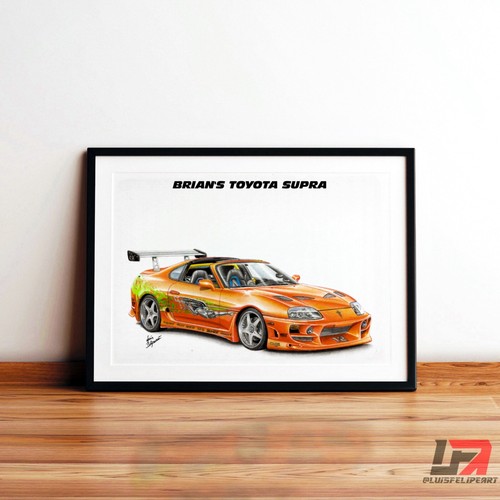 Poster arte auto fast - fast, and
