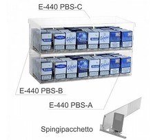 E-440 PBS Espositore in plexiglass trasparente da banco porta sigarette da 20 -