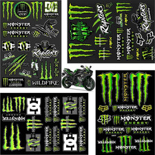 4 Adesivi Monster Energy per