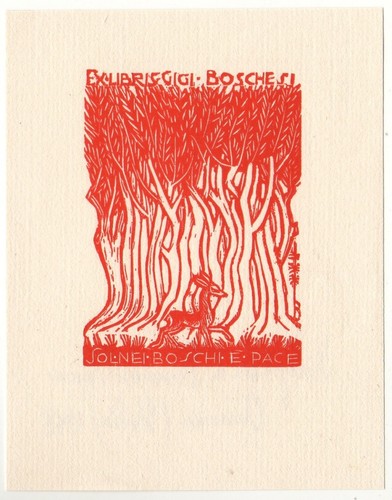 Bruno osimo exlibris - bruno, osimo: