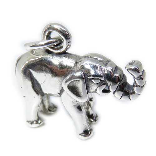 Ciondolo elefante argento - in,